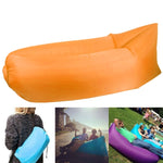 Sofá Inflável com Bolsa de Ar de Compressão em Tecido de Poliéster para Praia / Viagens / Hotelaria / Pesca, Tamanho: 185cm x 75cm x 50cm, Qualidade Normal