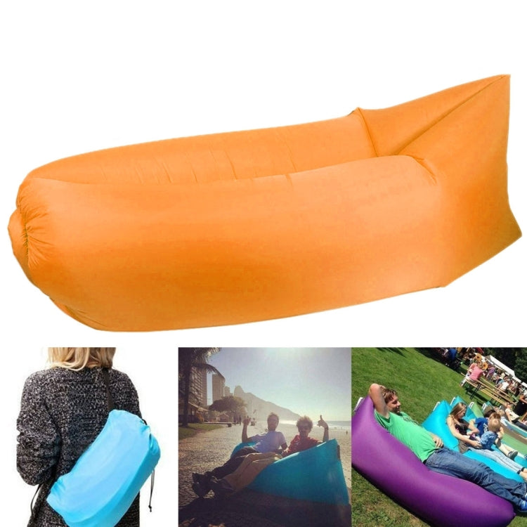 Sofá Inflável com Bolsa de Ar de Compressão em Tecido de Poliéster para Praia / Viagens / Hotelaria / Pesca, Tamanho: 185cm x 75cm x 50cm, Qualidade Normal