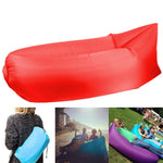 Sofá Inflável com Bolsa de Ar de Compressão em Tecido de Poliéster para Praia / Viagens / Hotelaria / Pesca, Tamanho: 185cm x 75cm x 50cm, Qualidade Normal