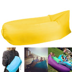 Sofá Inflável com Bolsa de Ar de Compressão em Tecido de Poliéster para Praia / Viagens / Hotelaria / Pesca, Tamanho: 185cm x 75cm x 50cm, Qualidade Normal