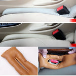 4 PCS Car Styling Accessories Seat Gap Filler Leather Pad Spacer Protective Softer Bar Slot Plug Car Gap Filler, Car Seat Gap Filler