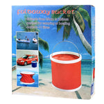 Balde de Água Dobrável e Escalável KANEED 11 Litros/2,9 Galões em Tecido Oxford para Camping/Lavagem de Carro/Pesca/Caminhadas/Praia, Entrega de Cor Aleatória, Balde de Água Dobrável e Escalável Conveniente