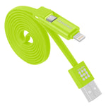 Cabo HAWEEL 1m 2 em 1 Micro USB & 8 Pinos para USB para Sincronização e Carregamento, Cabo 2 em 1 com dois conectores