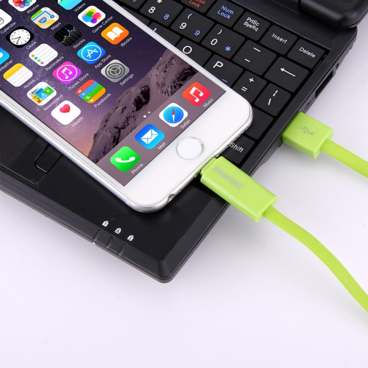 Cabo HAWEEL 1m 2 em 1 Micro USB & 8 Pinos para USB para Sincronização e Carregamento, Cabo 2 em 1 com dois conectores