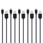 Kit com 5 Cabos HAWEEL 1m de Alta Velocidade 8 Pinos para USB para Sincronização e Carregamento para iPhone, iPad, 5 unidades