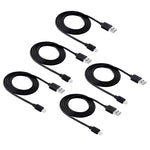 Kit com 5 Cabos HAWEEL 1m de Alta Velocidade 8 Pinos para USB para Sincronização e Carregamento para iPhone, iPad, 5 unidades