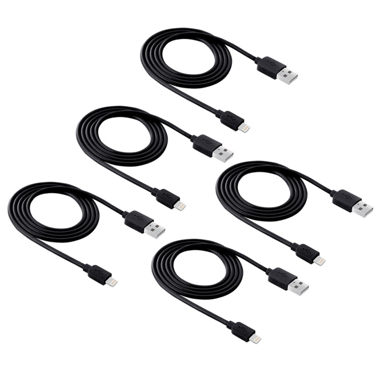 Kit com 5 Cabos HAWEEL 1m de Alta Velocidade 8 Pinos para USB para Sincronização e Carregamento para iPhone, iPad, 5 unidades