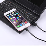 Kit com 5 Cabos HAWEEL 1m de Alta Velocidade 8 Pinos para USB para Sincronização e Carregamento para iPhone, iPad, 5 unidades