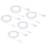 5 PCS HAWEEL 1m High Speed 8 pin to USB Sync and Charging Cable Kit for iPhone, iPad