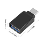 Adaptador de Transmissão de Dados OTG HAWEEL USB-C / Type-C Macho para USB 3.0 Fêmea