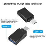 Adaptador de Transmissão de Dados OTG HAWEEL USB-C / Type-C Macho para USB 3.0 Fêmea