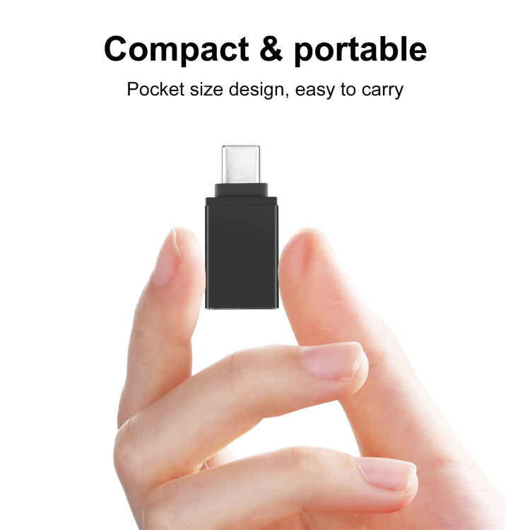 Adaptador de Transmissão de Dados OTG HAWEEL USB-C / Type-C Macho para USB 3.0 Fêmea