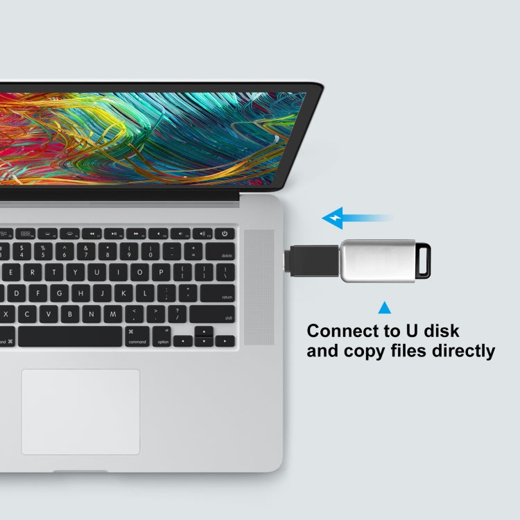 Adaptador de Transmissão de Dados OTG HAWEEL USB-C / Type-C Macho para USB 3.0 Fêmea