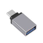 Adaptador de Transmissão de Dados OTG HAWEEL USB-C / Type-C Macho para USB 3.0 Fêmea