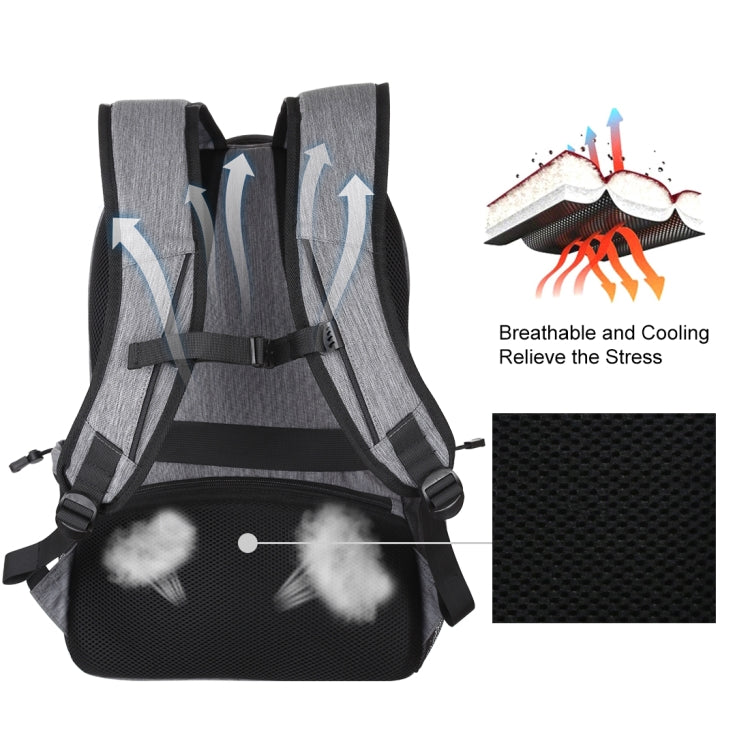 Mochila para Portátil HAWEEL Dobrável e Removível com Energia Solar 14W, Exterior em Lona, Duas Alças, Saída USB: 5V 2.1A Máx