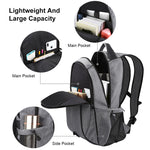Mochila para Portátil HAWEEL Dobrável e Removível com Energia Solar 14W, Exterior em Lona, Duas Alças, Saída USB: 5V 2.1A Máx