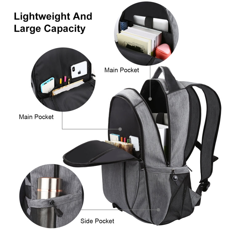 Mochila para Portátil HAWEEL Dobrável e Removível com Energia Solar 14W, Exterior em Lona, Duas Alças, Saída USB: 5V 2.1A Máx
