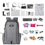Mochila para Portátil HAWEEL Dobrável e Removível com Energia Solar 14W, Exterior em Lona, Duas Alças, Saída USB: 5V 2.1A Máx