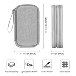 Organizador Eletrónico HAWEEL Bolsa de Armazenamento de Duas Camadas para Cabos, Carregador, Power Bank, Telefones, Auriculares, Organizador de Duas Camadas