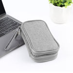 Organizador Eletrónico HAWEEL Bolsa de Armazenamento de Duas Camadas para Cabos, Carregador, Power Bank, Telefones, Auriculares, Organizador de Duas Camadas