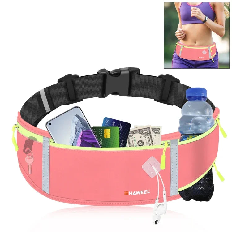 HAWEEL Running Belt Waist Fanny Pack Bag Sports Waterproof Waist Phone Pocket, Waist Phone Pocket