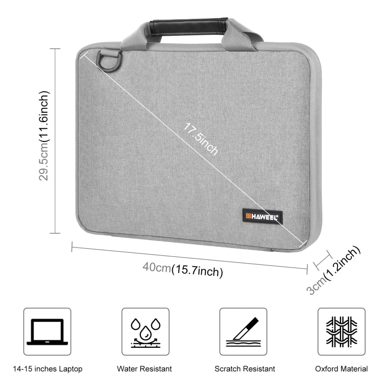 Mala de Pasta Transversal HAWEEL 15,0 a 16,0 polegadas para Portátil, para Macbook, Lenovo Thinkpad, ASUS, HP, 15,0 a 16,0 polegadas