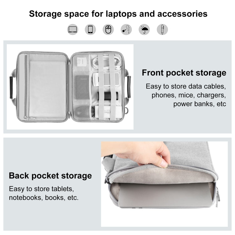 Mala de Pasta Transversal HAWEEL 15,0 a 16,0 polegadas para Portátil, para Macbook, Lenovo Thinkpad, ASUS, HP, 15,0 a 16,0 polegadas