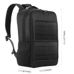 Mochila para Portátil com Painel Solar HAWEEL 14W, Alça e Porta USB de Carregamento 5V / 2.1A Máx, Mochila 14W 2
