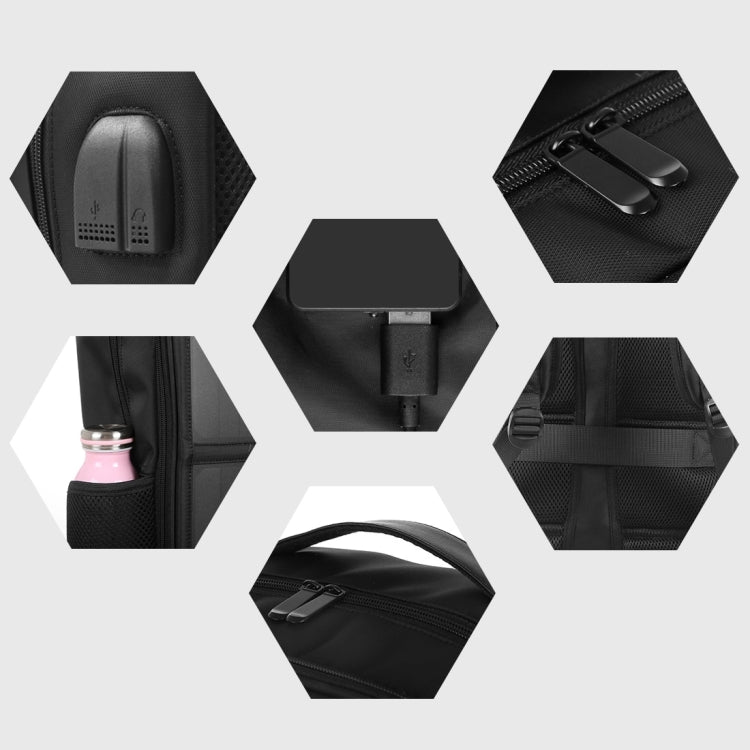 Mochila para Portátil com Painel Solar HAWEEL 14W, Alça e Porta USB de Carregamento 5V / 2.1A Máx, Mochila 14W 2