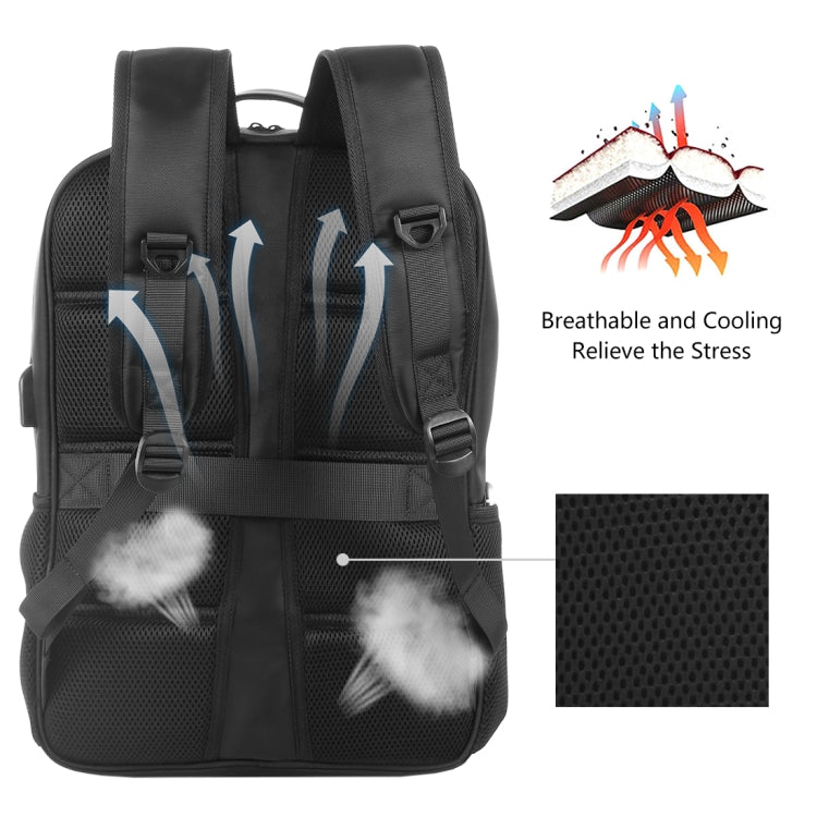Mochila para Portátil com Painel Solar HAWEEL 14W, Alça e Porta USB de Carregamento 5V / 2.1A Máx, Mochila 14W 2