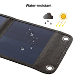 Carregador Solar Portátil Dobrável HAWEEL 14W 5V 2.4A para Viagens ao Ar Livre Bolsa Dobrável Recarregável com 4 Painéis Solares e Porta USB, Tamanho: S, 14W