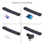 Carregador Solar Portátil Dobrável HAWEEL 14W 5V 2.4A para Viagens ao Ar Livre Bolsa Dobrável Recarregável com 4 Painéis Solares e Porta USB, Tamanho: S, 14W