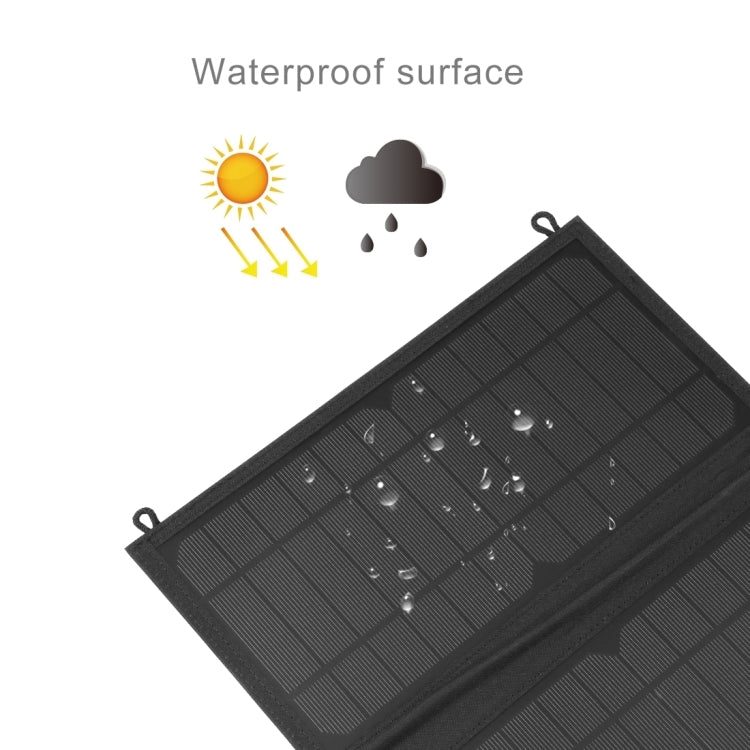 Mala Carregadora Solar Dobrável HAWEEL 12W com 2 Painéis e 2 Portas USB 5V / 3.1A Máx, Suporta QC3.0 e AFC