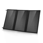 Carregador de Painel Solar Dobrável HAWEEL 18W com 3 Painéis, Bolsa com Portas USB Duplas 5V / 3.1A Máx, Suporte QC3.0 e AFC, 18W 3 Painéis