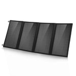 Carregador de Painel Solar Dobrável HAWEEL 24W com 4 Painéis, Bolsa com Portas USB Duplas 5V / 3.1A Máx, Suporte QC3.0 e AFC, 24W 4 Painéis