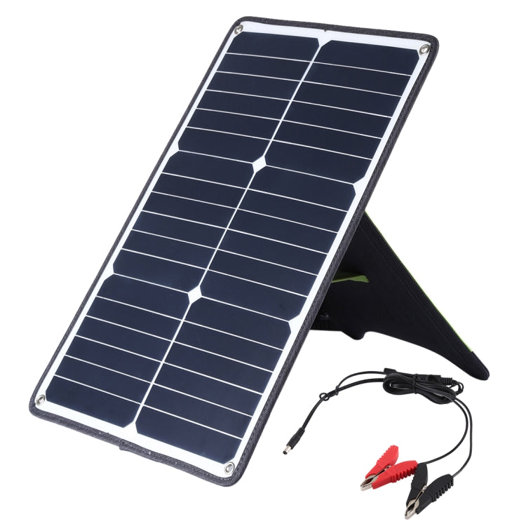 Carregador Portátil HAWEEL 20W de Painel Solar de Silício Monocristalino, com Porta USB, Suporte e Clipe Tigre, Suporte QC3.0 e AFC