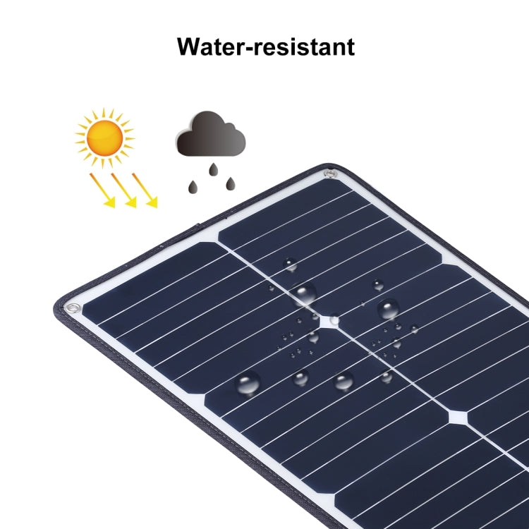 Carregador Portátil HAWEEL 20W de Painel Solar de Silício Monocristalino, com Porta USB, Suporte e Clipe Tigre, Suporte QC3.0 e AFC