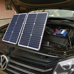 Carregador Portátil HAWEEL 20W de Painel Solar de Silício Monocristalino, com Porta USB, Suporte e Clipe Tigre, Suporte QC3.0 e AFC