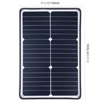 Carregador Portátil HAWEEL 20W de Painel Solar de Silício Monocristalino, com Porta USB, Suporte e Clipe Tigre, Suporte QC3.0 e AFC