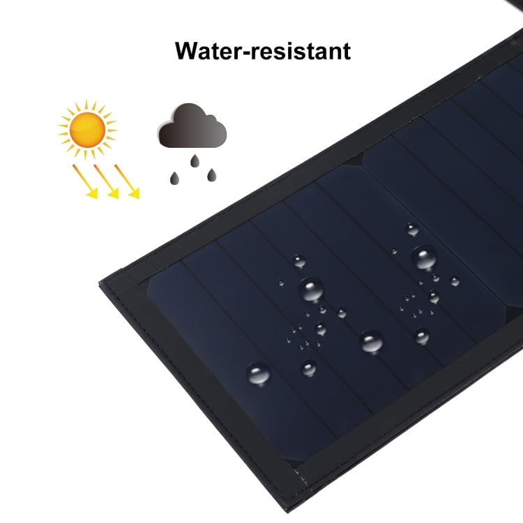 Carregador de Painel Solar Dobrável HAWEEL 28W com Topo em Guarda-Chuva, Portas USB Duplas 5V 3A Máx, Suporte QC3.0 / FCP / SCP / AFC / Protocolo SFCP