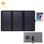 Carregador de Painel Solar Ultrafin HAWEEL 21W Dobrável em 3 Partes, 5V / 3A com Portas USB Duplas, Suporte QC3.0 e AFC, Ultrafin 21W