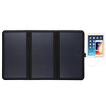 Carregador de Painel Solar Ultrafin HAWEEL 21W Dobrável em 3 Partes, 5V / 3A com Portas USB Duplas, Suporte QC3.0 e AFC, Ultrafin 21W