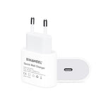 HAWEEL Carregador de Viagem PD 20W Interface USB-C / Type-C Única QC, Suporta Protocolo QC Completo, Ficha EU, Carregador QC Ficha EU