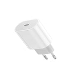 HAWEEL Carregador de Viagem PD 20W Interface USB-C / Type-C Única QC, Suporta Protocolo QC Completo, Ficha EU, Carregador QC Ficha EU