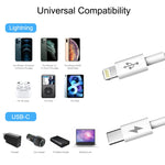 Cabo HAWEEL USB-C / Tipo-C para 8 Pinos PD de Carregamento Rápido 25W 3A para iPhone, iPad, Comprimento do Cabo: 2m, Tipo-C para 8 Pinos 2m
