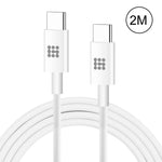 Cabo de dados de carregamento rápido HAWEEL 25W 3A Type-C / USB-C para Type-C / USB-C PD, comprimento: 2m, Type-C para Type-C 2m
