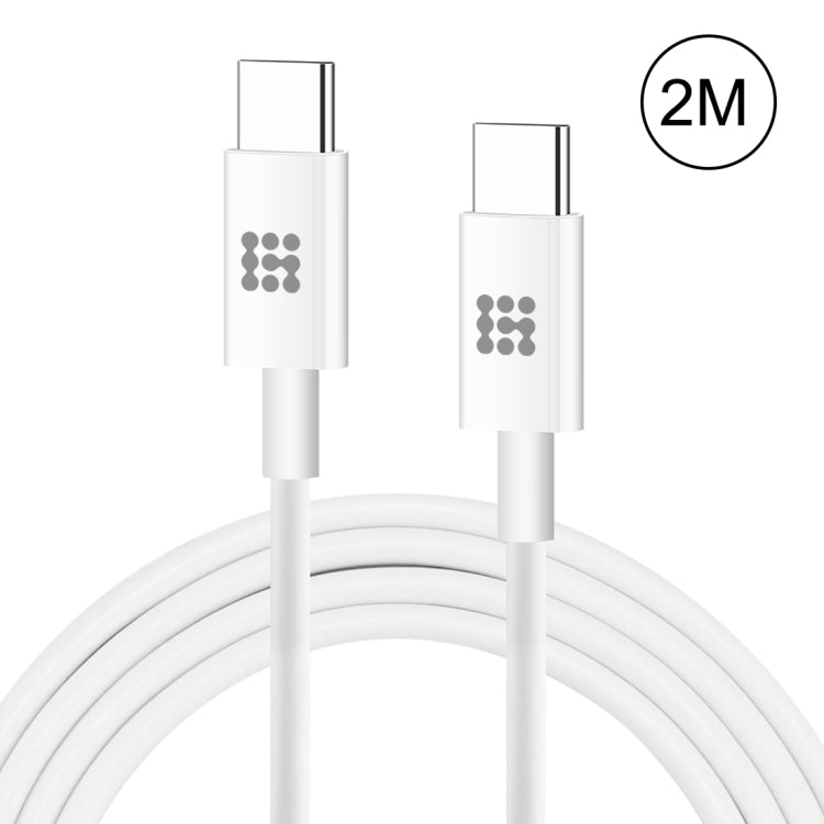 Cabo de dados de carregamento rápido HAWEEL 25W 3A Type-C / USB-C para Type-C / USB-C PD, comprimento: 2m, Type-C para Type-C 2m