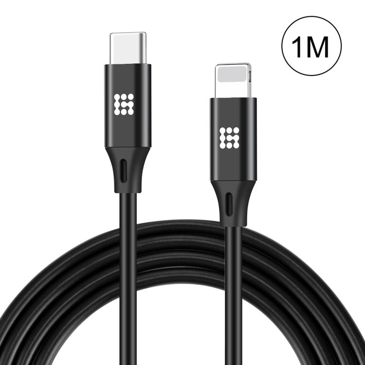 Cabo HAWEEL USB-C / Tipo-C para 8 Pinos OTG para Sincronização de Dados / Carregamento de 1m