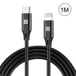 Cabo HAWEEL USB-C / Tipo-C para 8 Pinos OTG para Sincronização de Dados / Carregamento de 1m