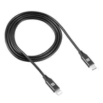 Cabo HAWEEL USB-C / Tipo-C para 8 Pinos OTG para Sincronização de Dados / Carregamento de 1m